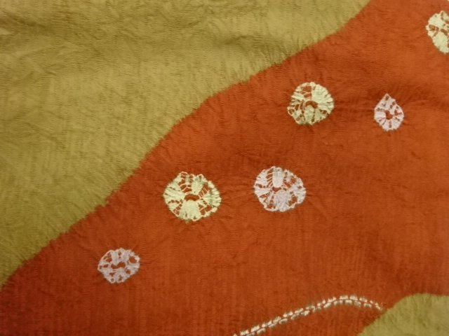  絞り抽象模様名古屋帯